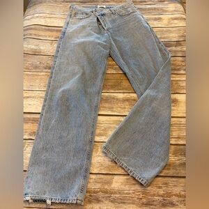 AGoldie Criss Cross Sz 17 Light wash straight leg jeans